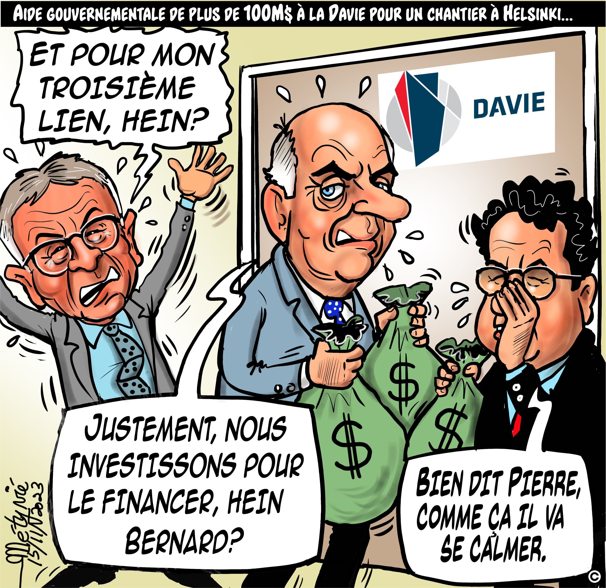 Aide gouvernementale de plus de 100 M$ à la Davie pour un chantier à Helsinki
