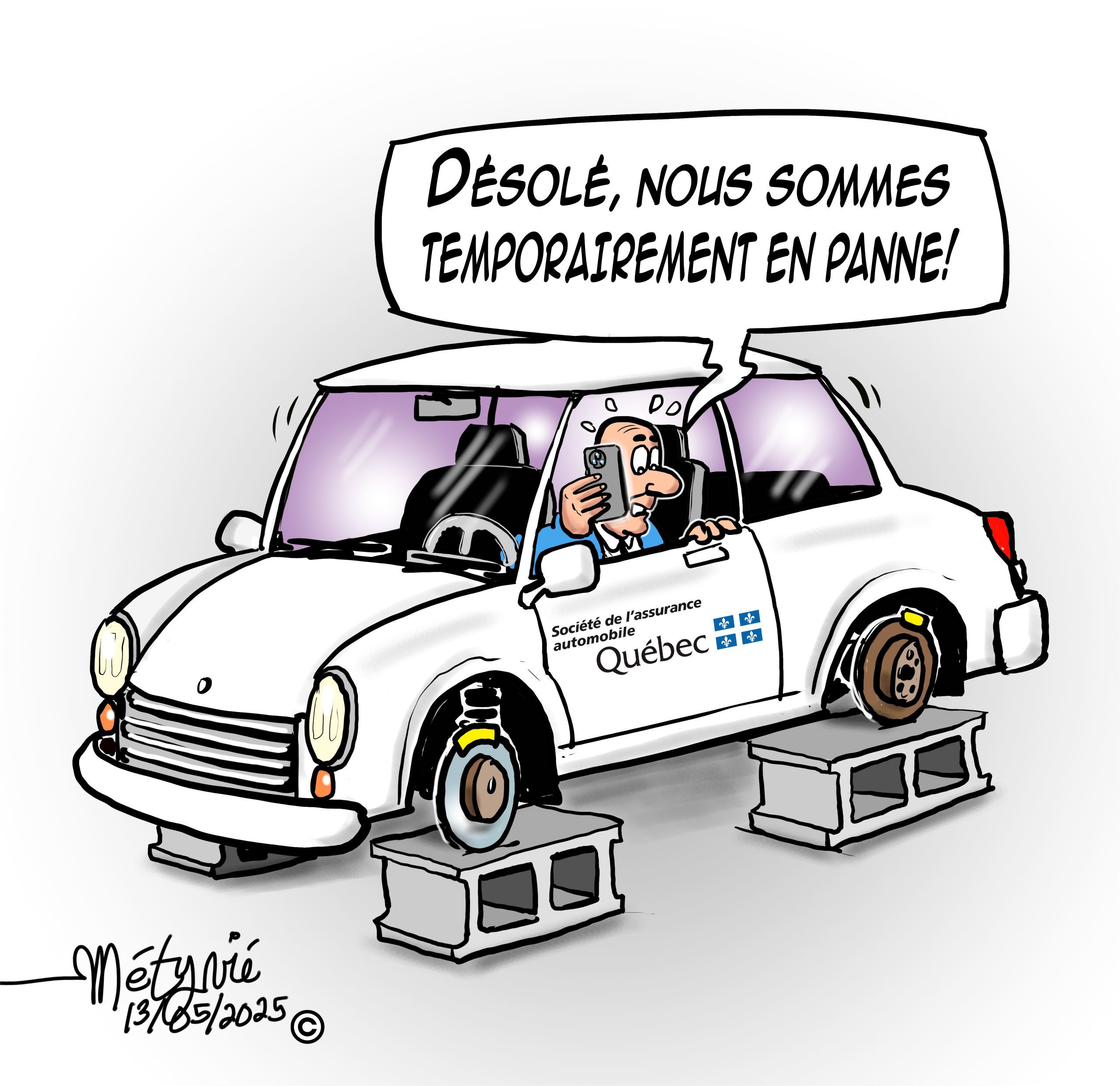 La SAAQ était encore une fois sur le neutre...