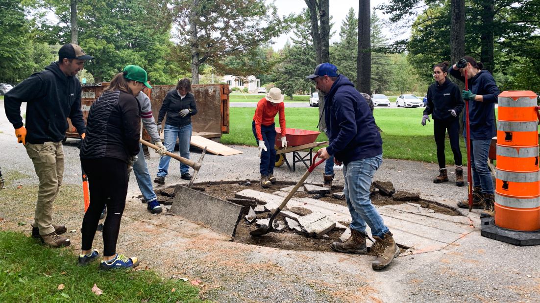 La transformation d’une partie d’un parc de Saint-Lambert s’amorce