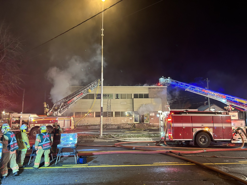 Incendie au cœur de Saint-Romuald