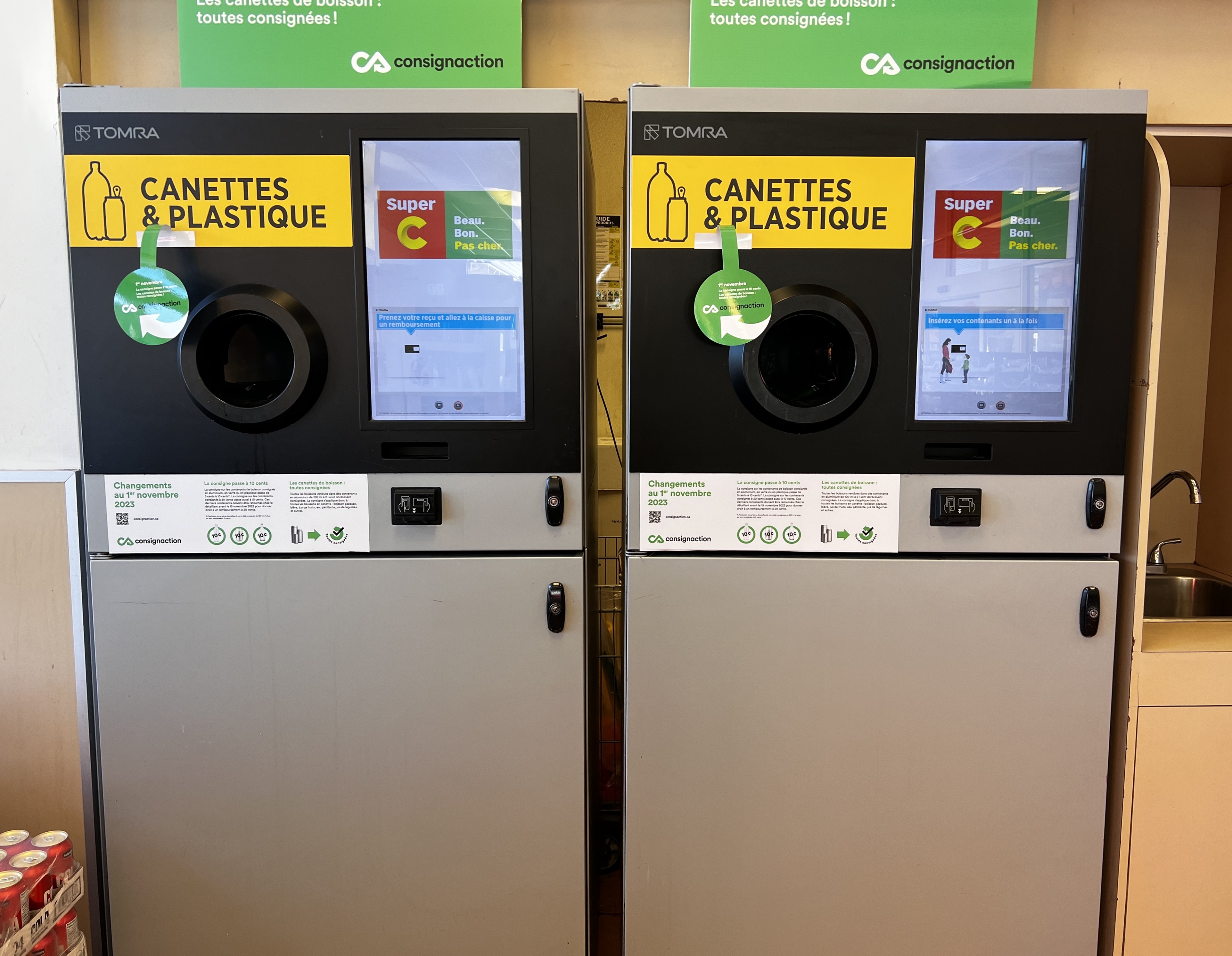 Nouveau lieu de retour Consignaction+ à Lévis