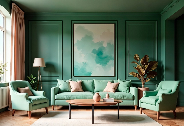 Couleurs de peinture intérieure : tendances 2025