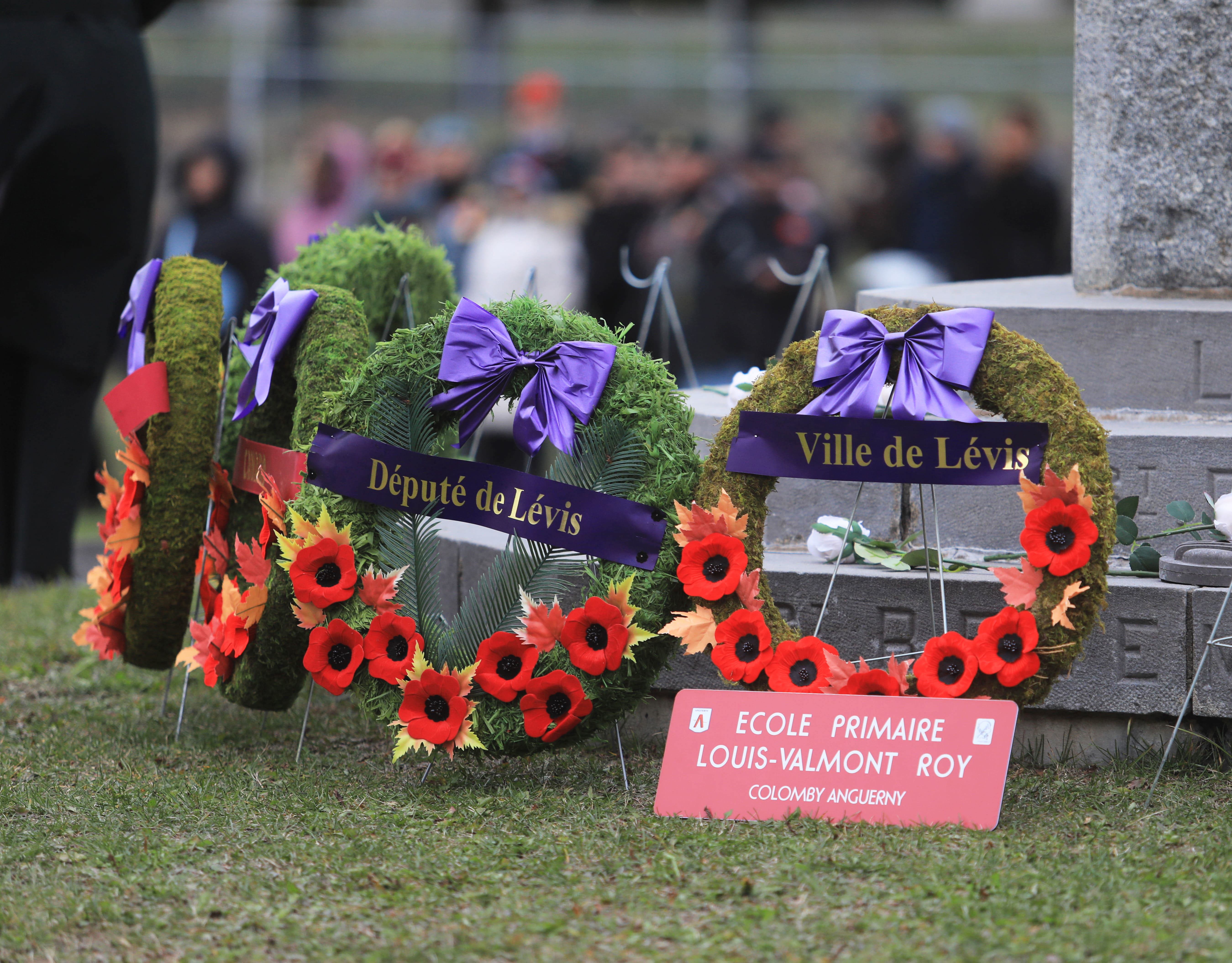 Une célébration pour le jour du Souvenir à Lévis