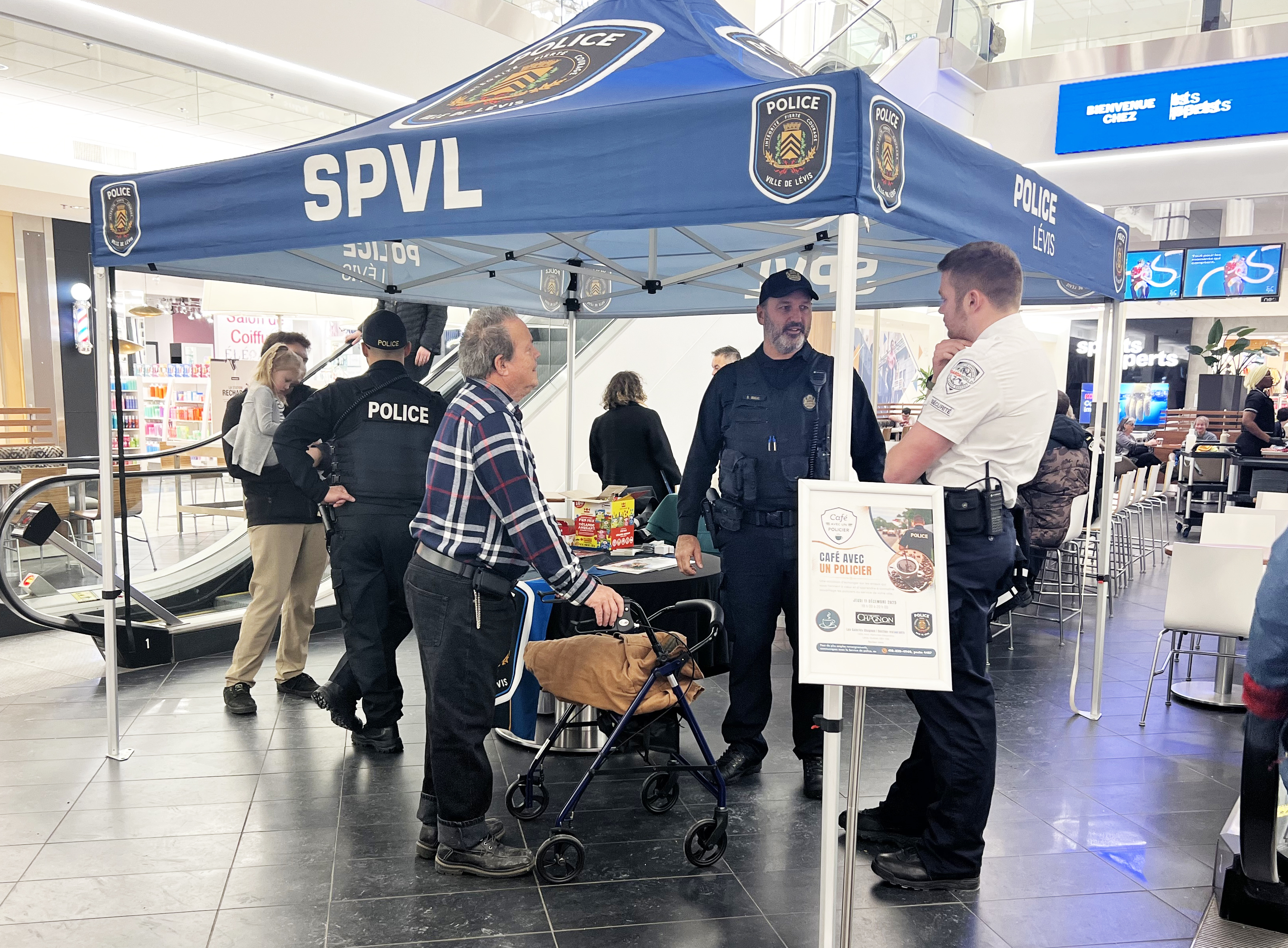 Point de rencontre avec les policiers