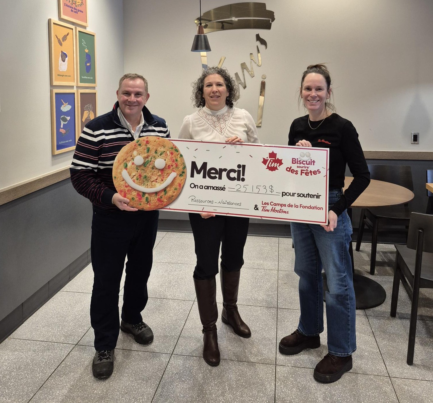 50 000 $ en dons à Lévis grâce aux biscuits sourires