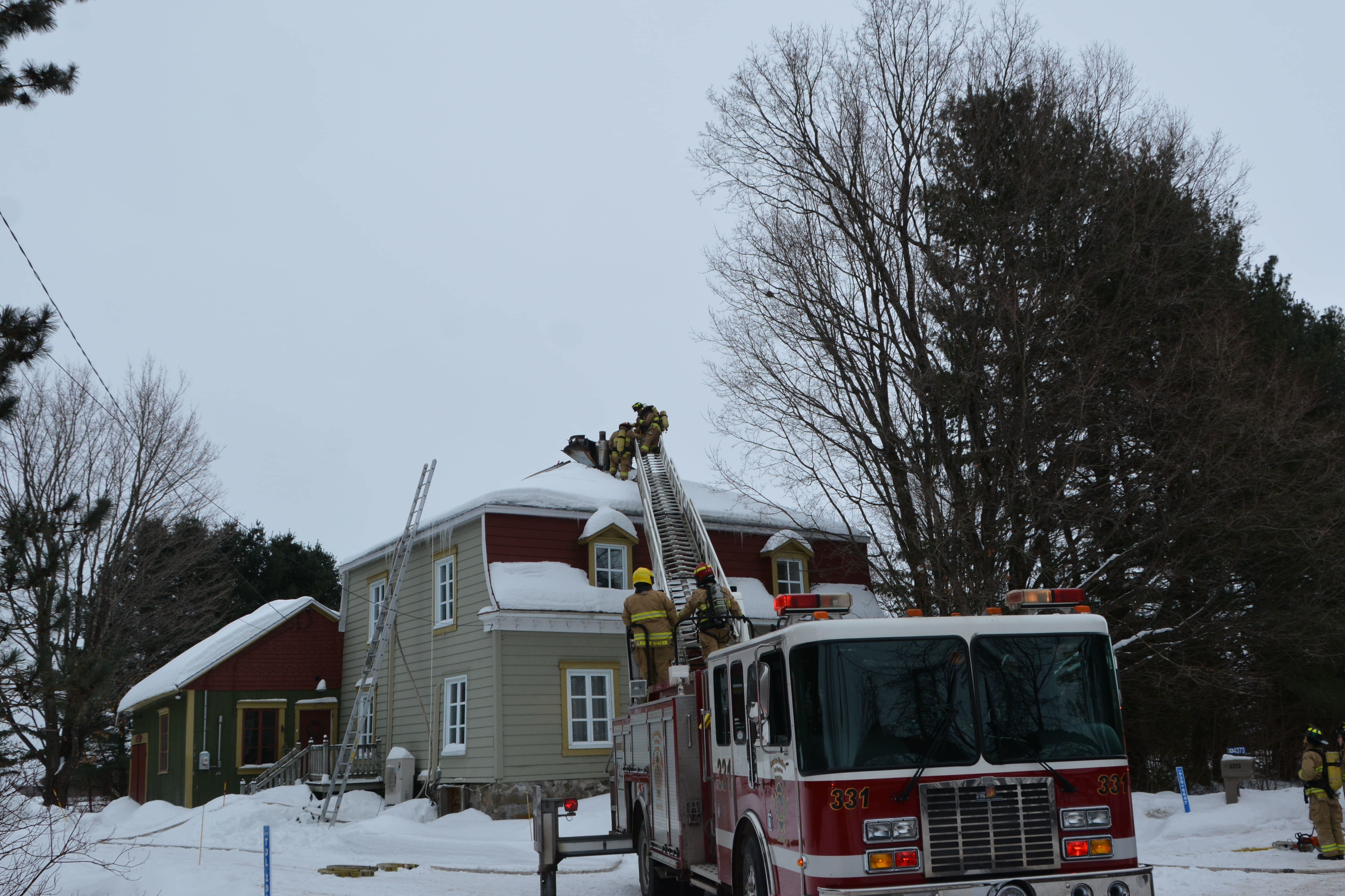 Incendie de cheminée à Saint-Antoine-de-Tilly