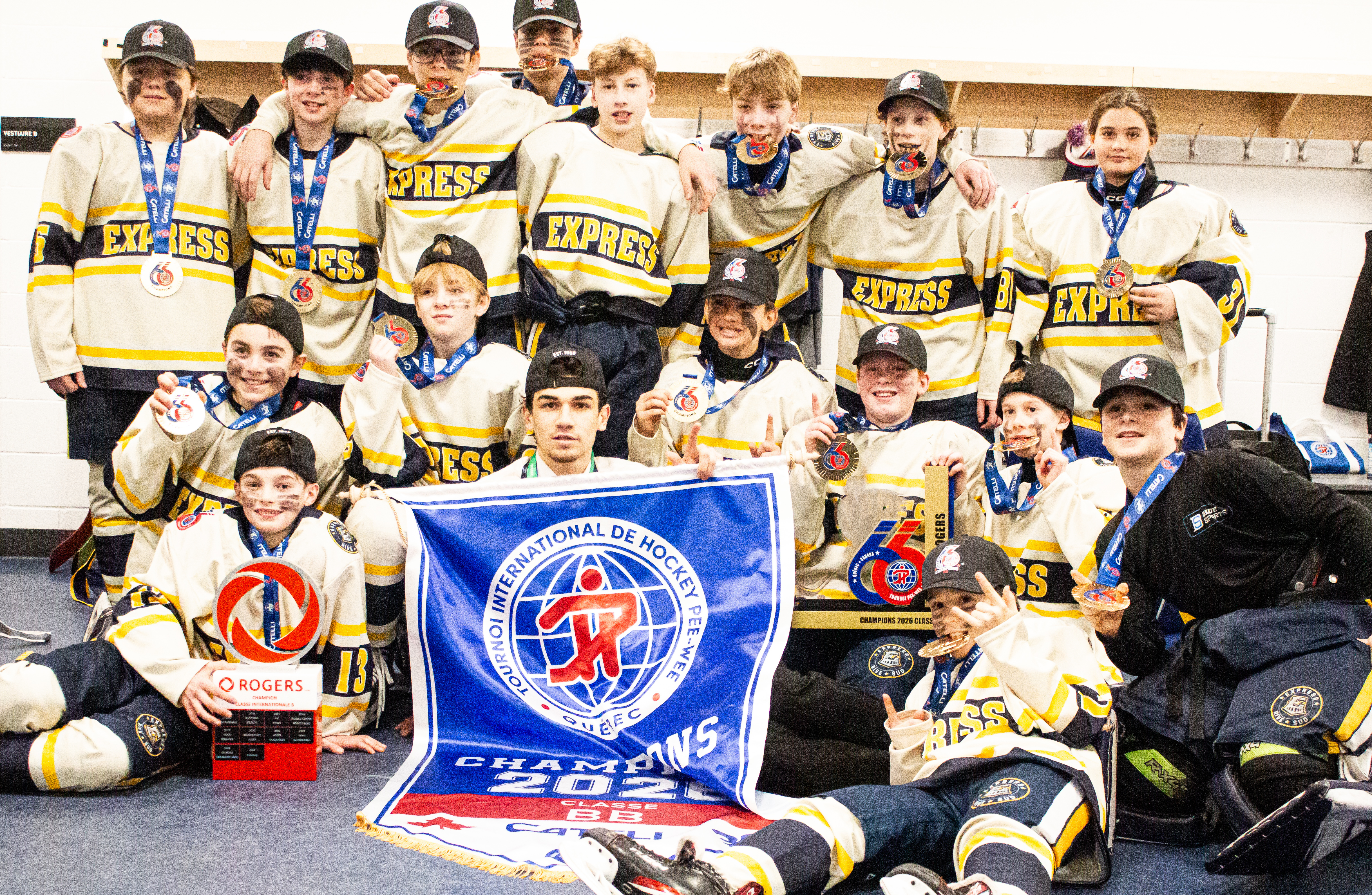 Une équipe d’ici championne du tournoi pee-wee de Québec