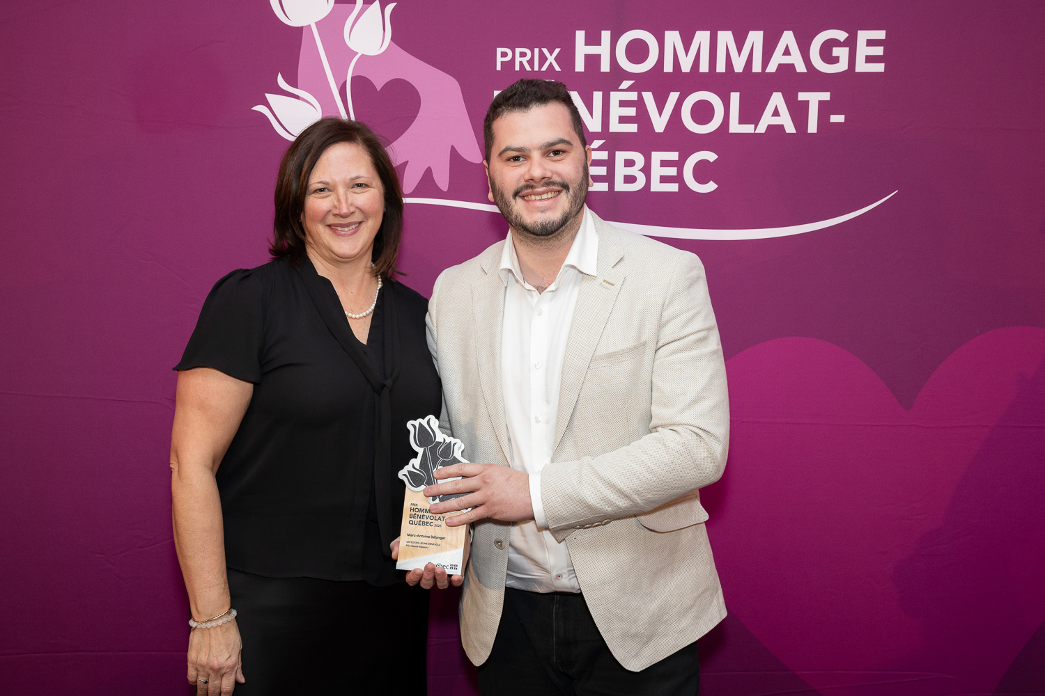 Marc-Antoine Bélanger reçoit un prix Hommage bénévolat-Québec