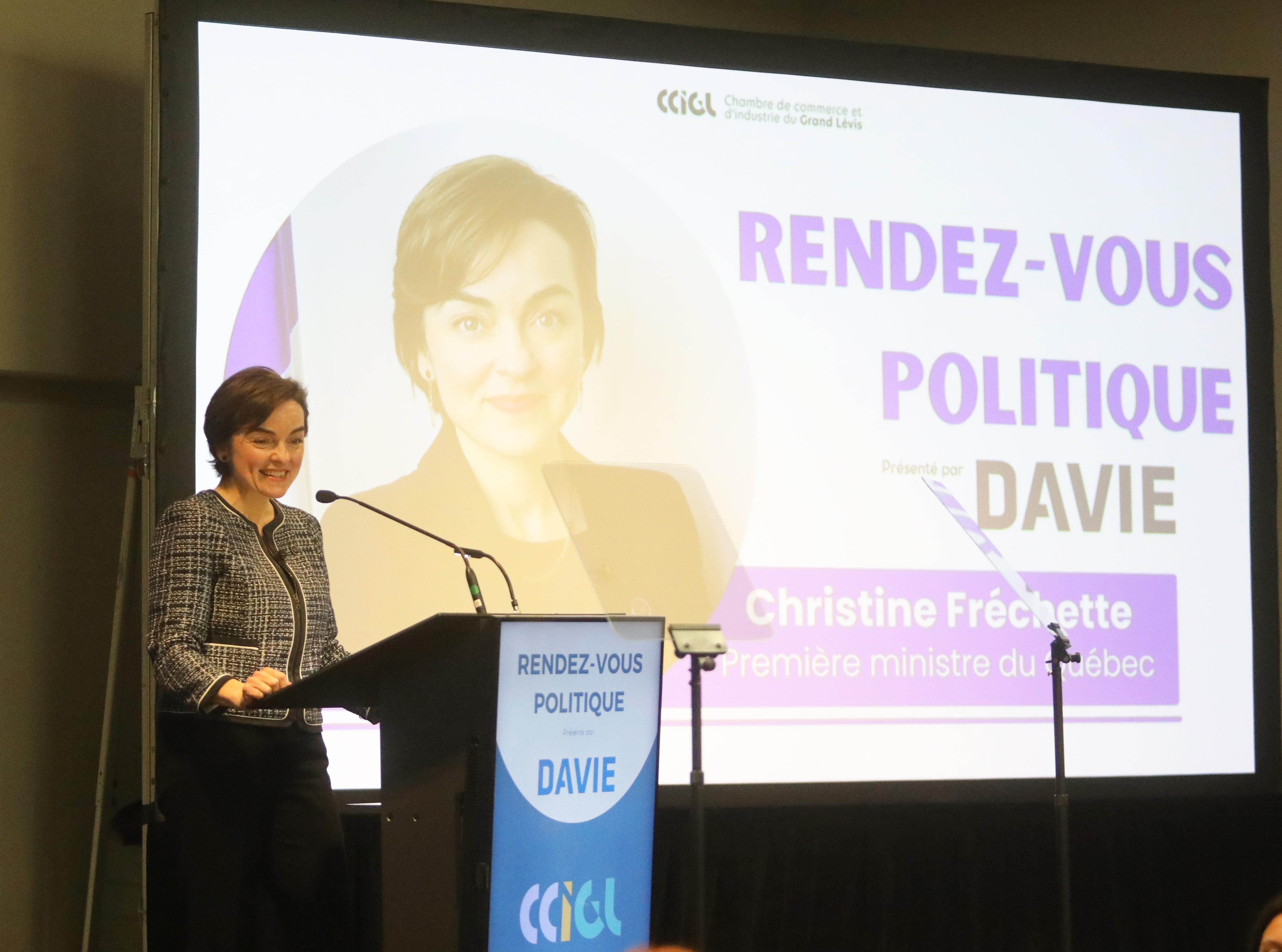 Christine Fréchette mise sur le repreneuriat et les infrastructures à Lévis