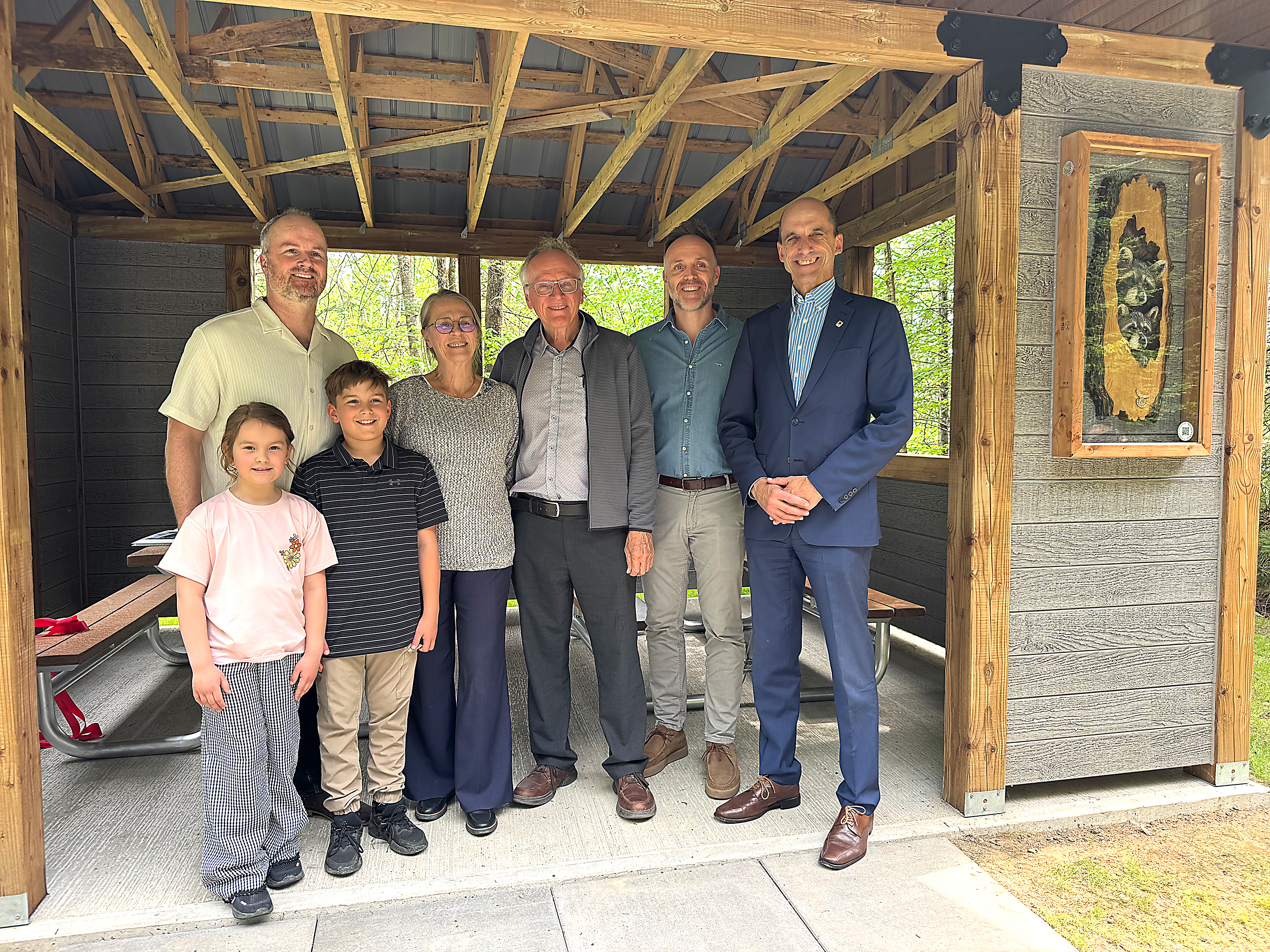 Cinq abris inaugurés sur la Cycloroute de Bellechasse