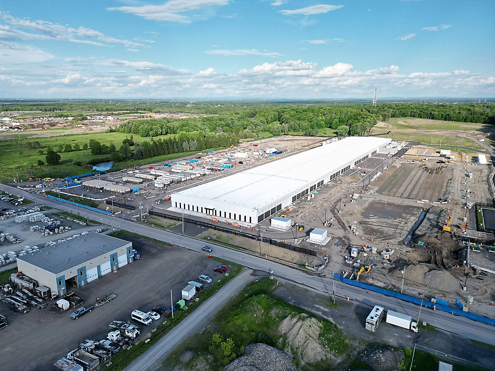 Microsoft poursuit la construction de son centre de données à Lévis
